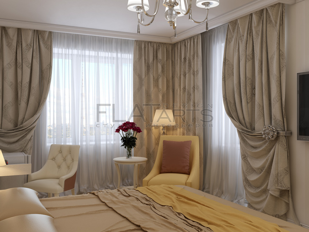 Обложка проекта: Дизайн 4х-квартиры 115кв.м.  в стиле фьюжн