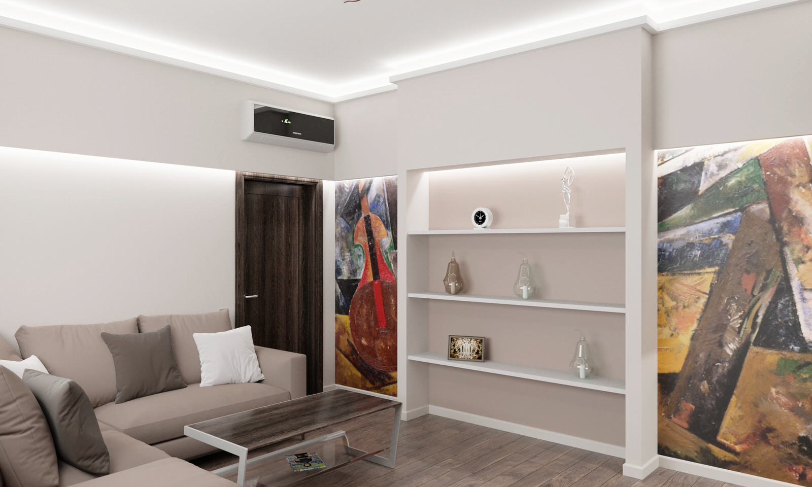 Концептуальный проект интерьеров коттеджа 480 кв. метров