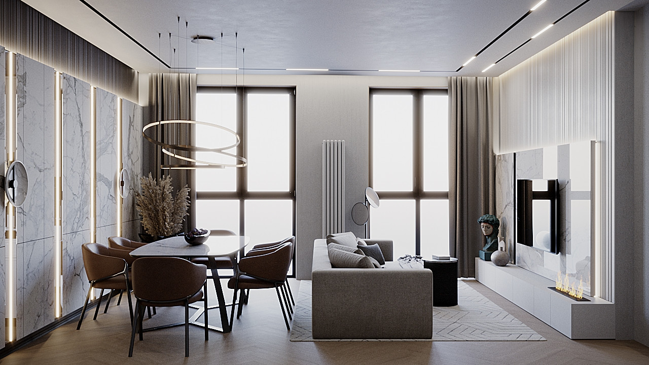 Квартира в ЖК "Невский" (90 м²)