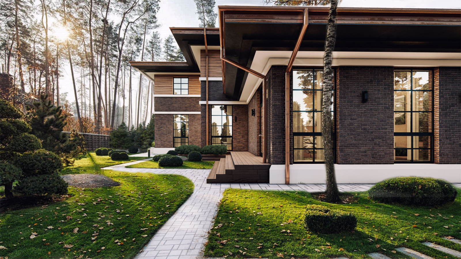 Дом в стиле Райта