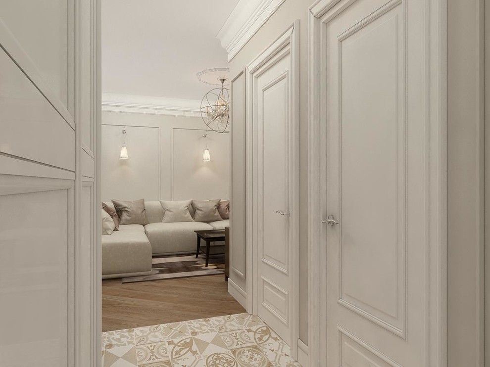 Квартира с белой спальней