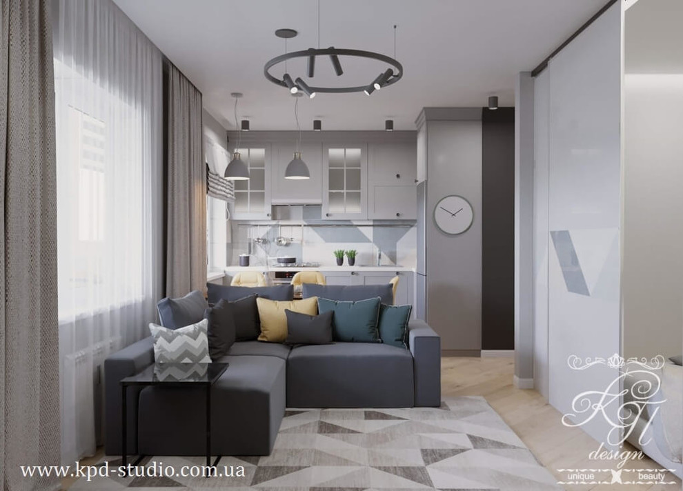 Обложка проекта: Дизайн интерьера небольшой квартиры для молодой семьи