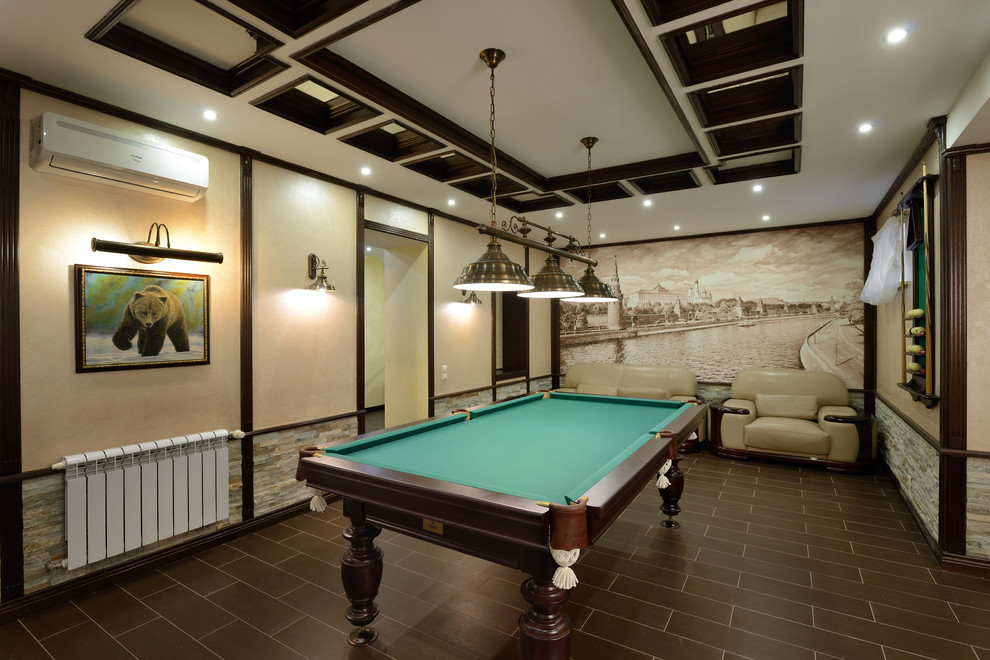 Интерьер загородного дома в классическом стиле 240м2