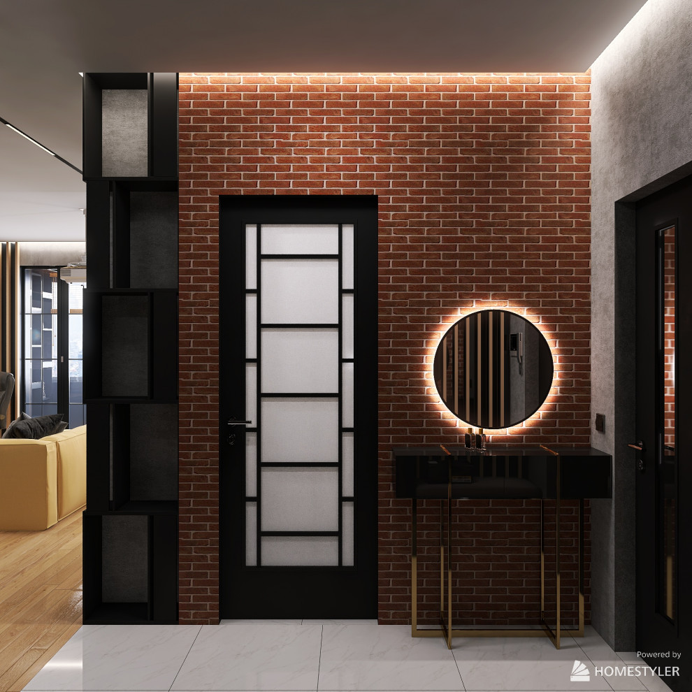 Проект однокомнатной квартиры 45м2