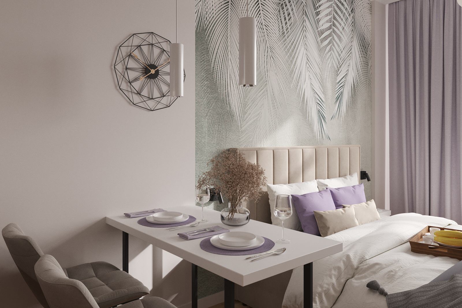 Проект студии 25м2 в ЖК Курортный