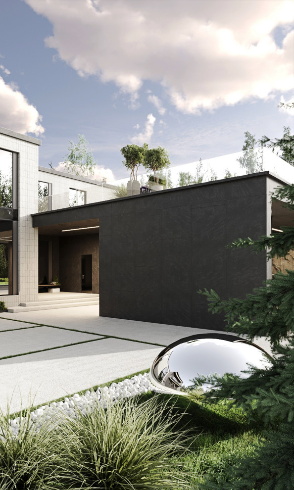 Обложка проекта: Эскизный дизайн дома 1000 кв.м