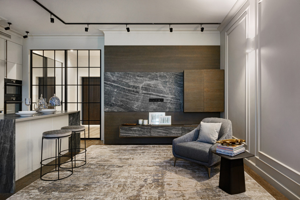 Гостиная. Двухкомнатная квартира 89 м.кв г.Новосибирск