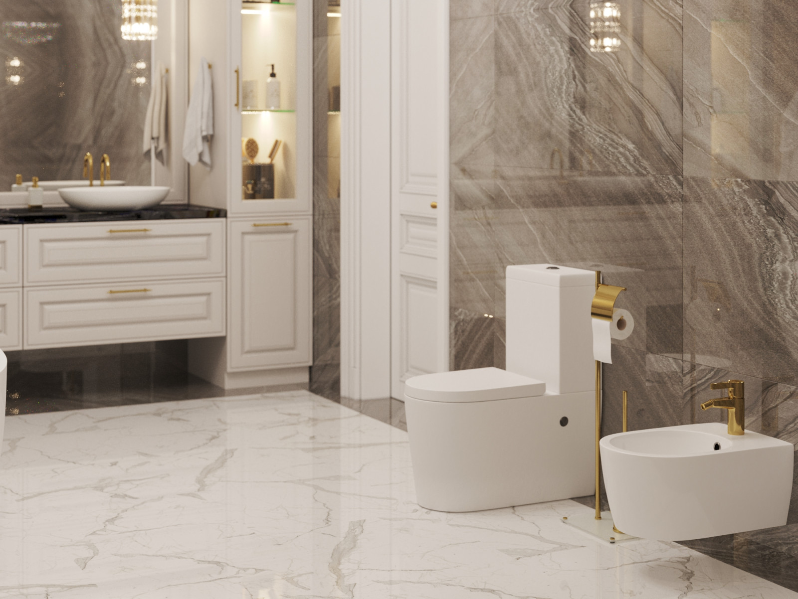 Обложка проекта: Ванная комната в классическом стиле