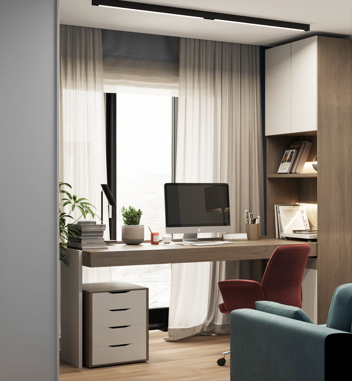 Двухкомнатная квартира в современном стиле.