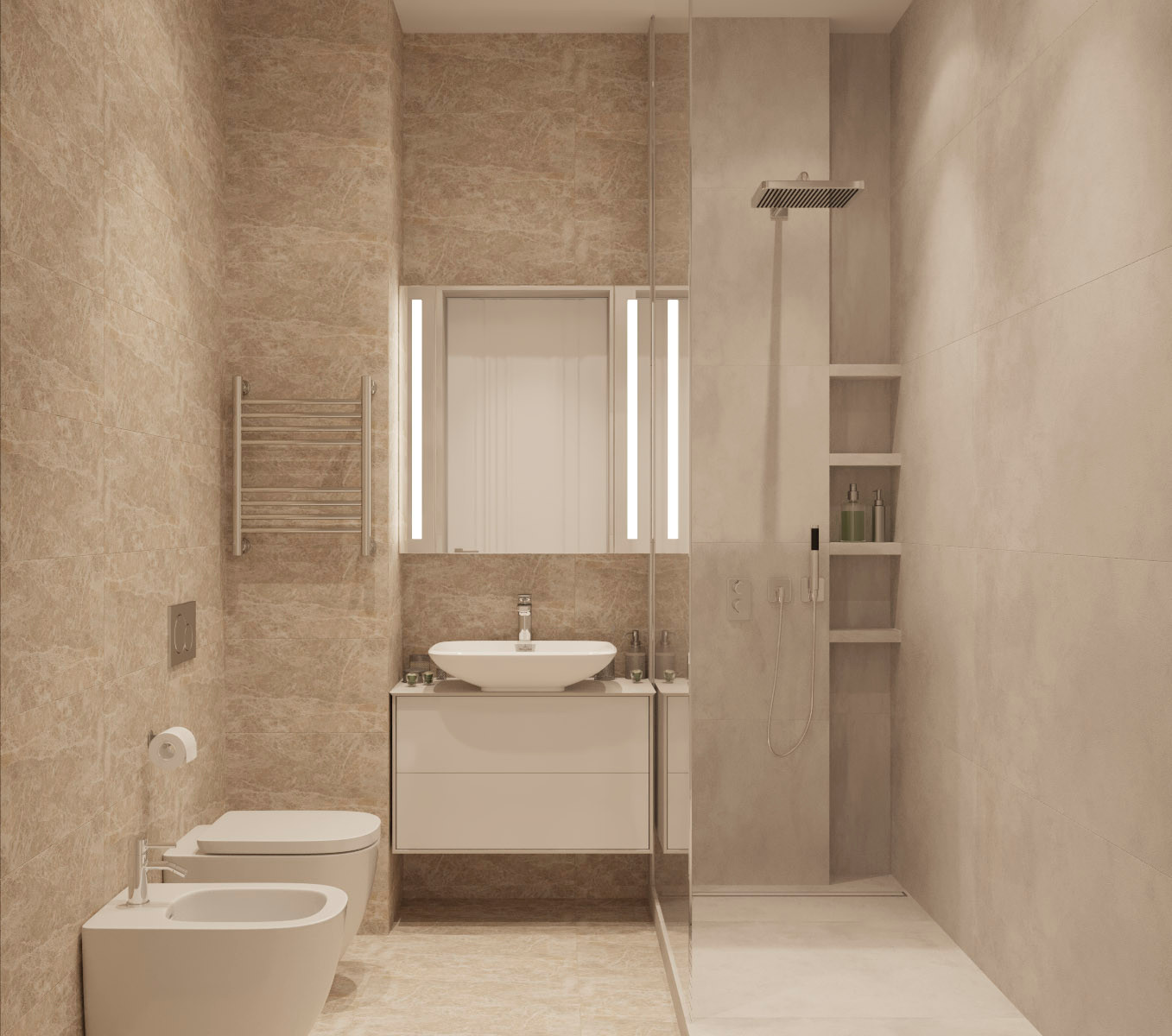 Дизайн интерьера квартиры 78 м.кв.