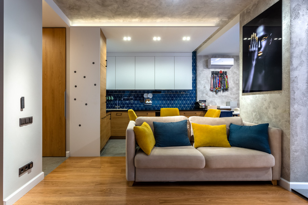 Проект Однокомнатной Квартиры в современном стиле  45кв.м.