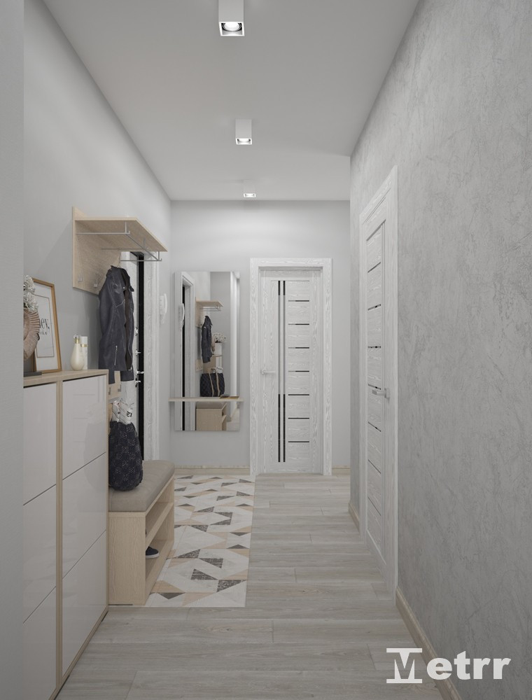 Дизайн - проект двухкомнатной квартиры S=70m2 на Арцыбушевской