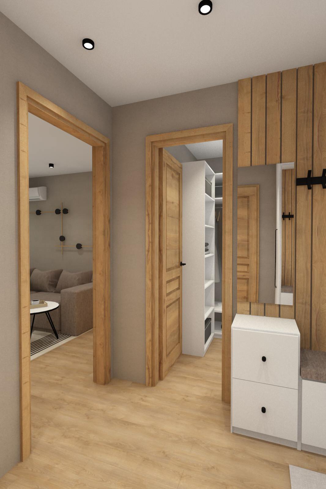 Небольшая квартира в минимализме