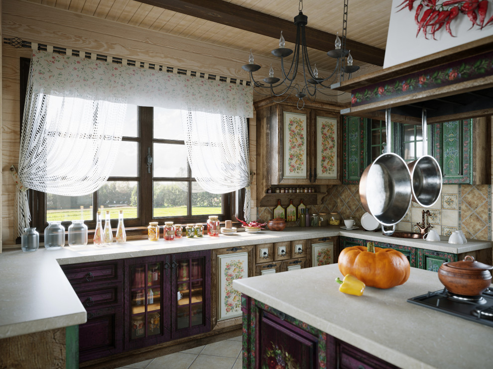 Кухня в загородном доме