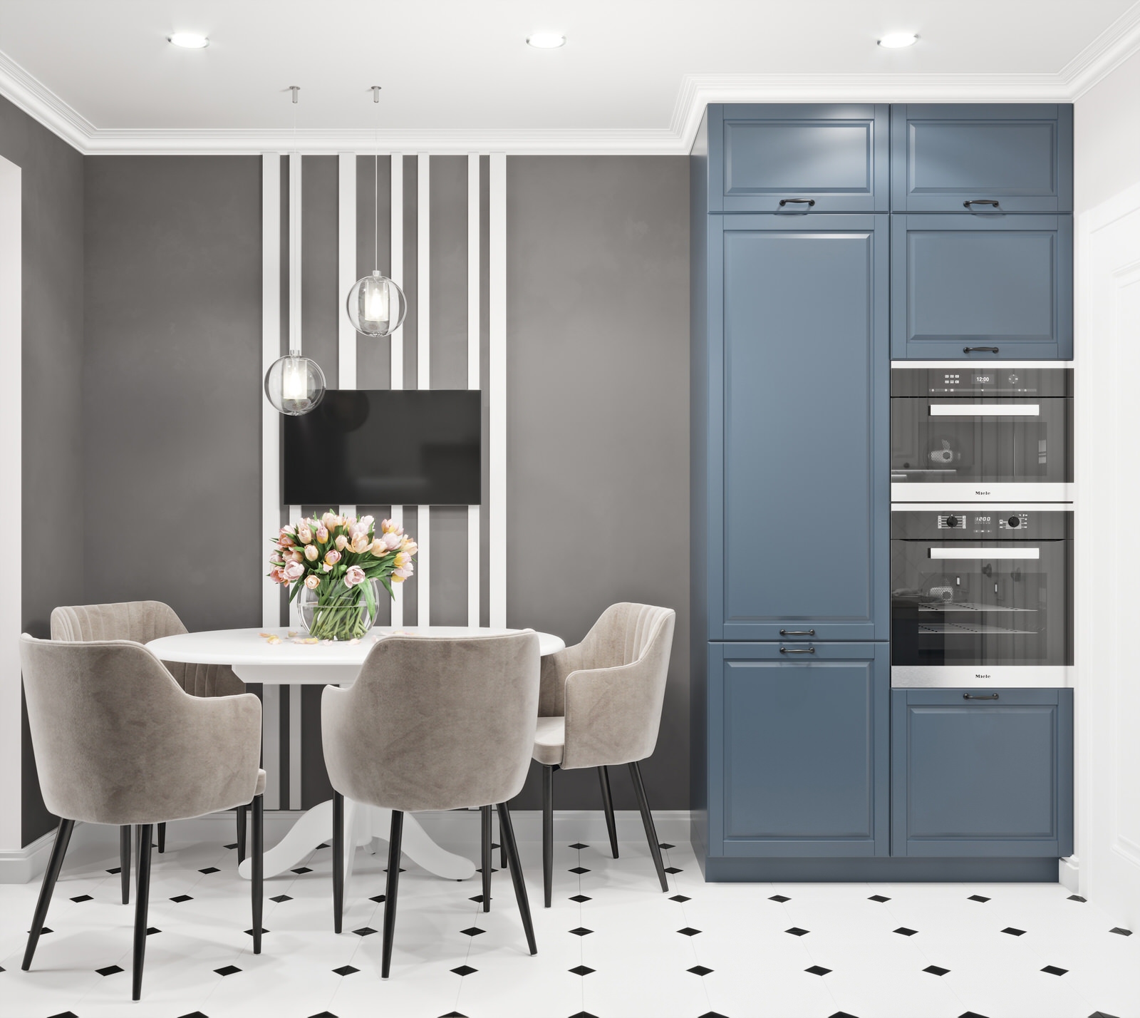 Квартира в неоклассике 40 кв.м.