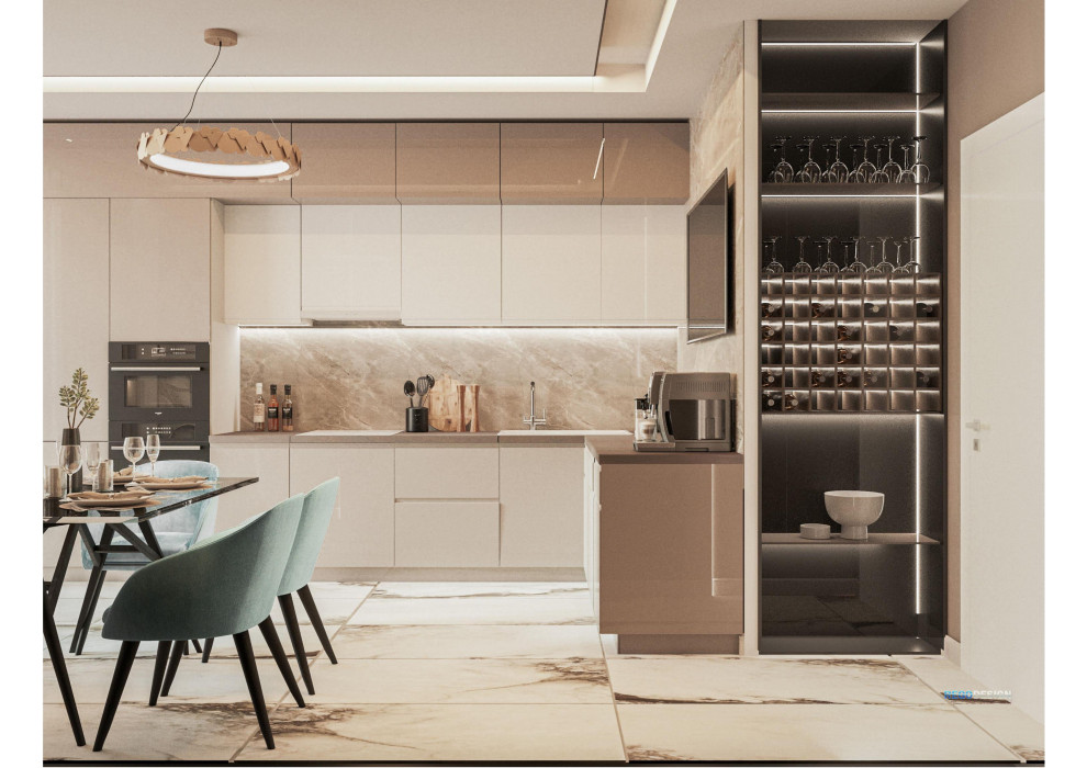 №52 ДИЗАЙН ПРОЕКТ 100 КВ.М. УЛ.МАРШАЛА БАГРАМЯНА