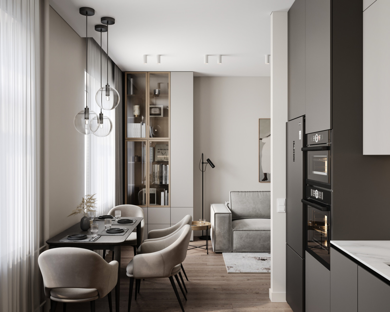 Дизайн-проект двухкомнатной сталинки, 53 кв.м