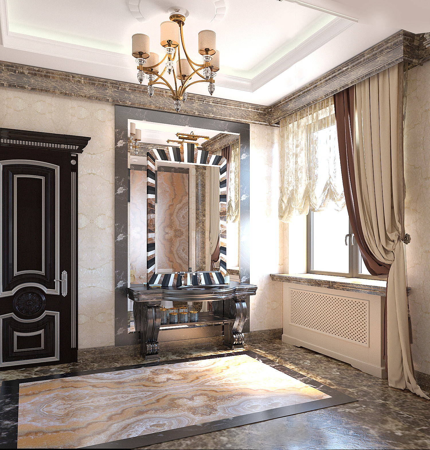 Санузел мужской при спальне хозяев.