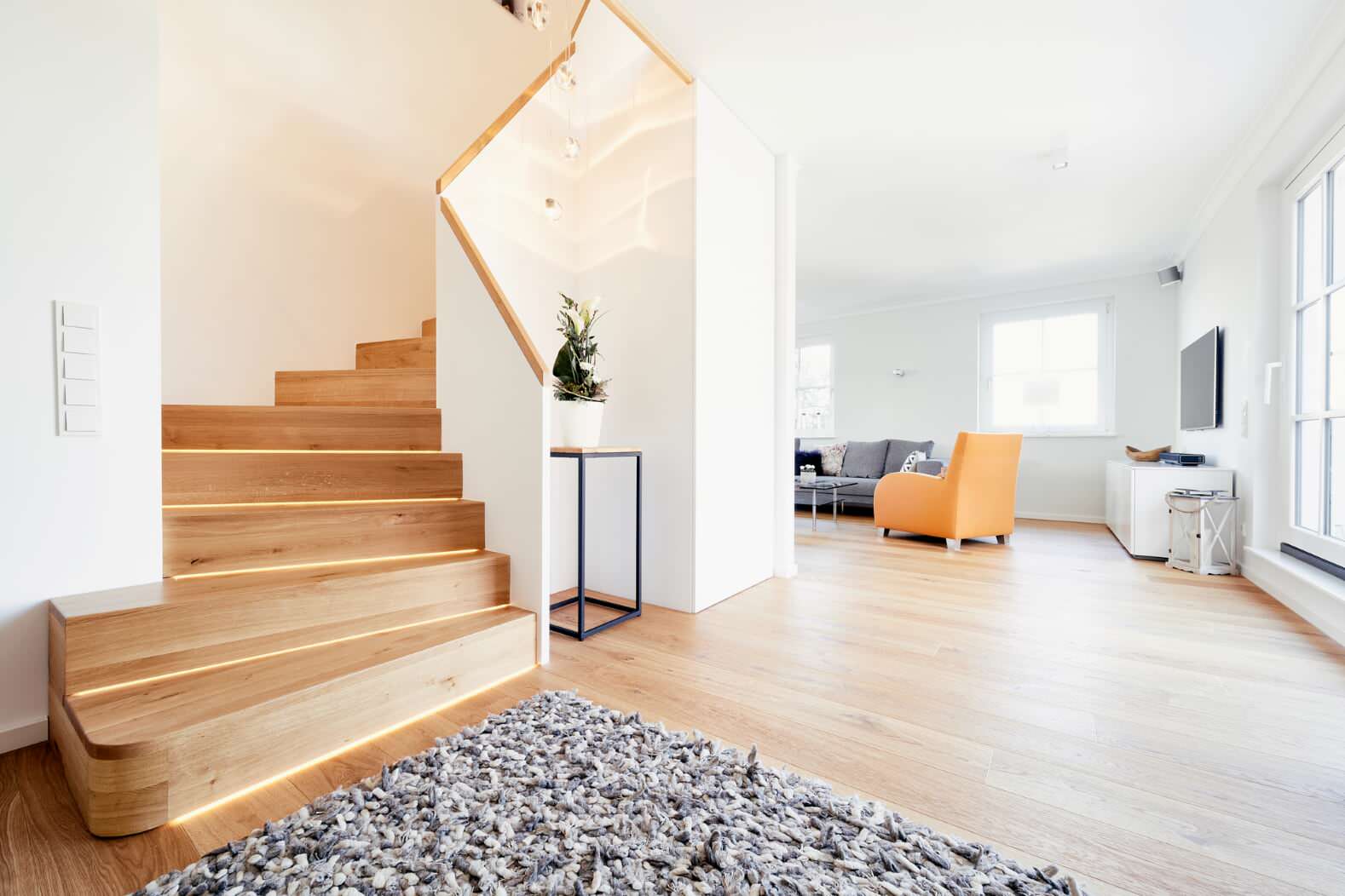 Лестница из натурального дуба