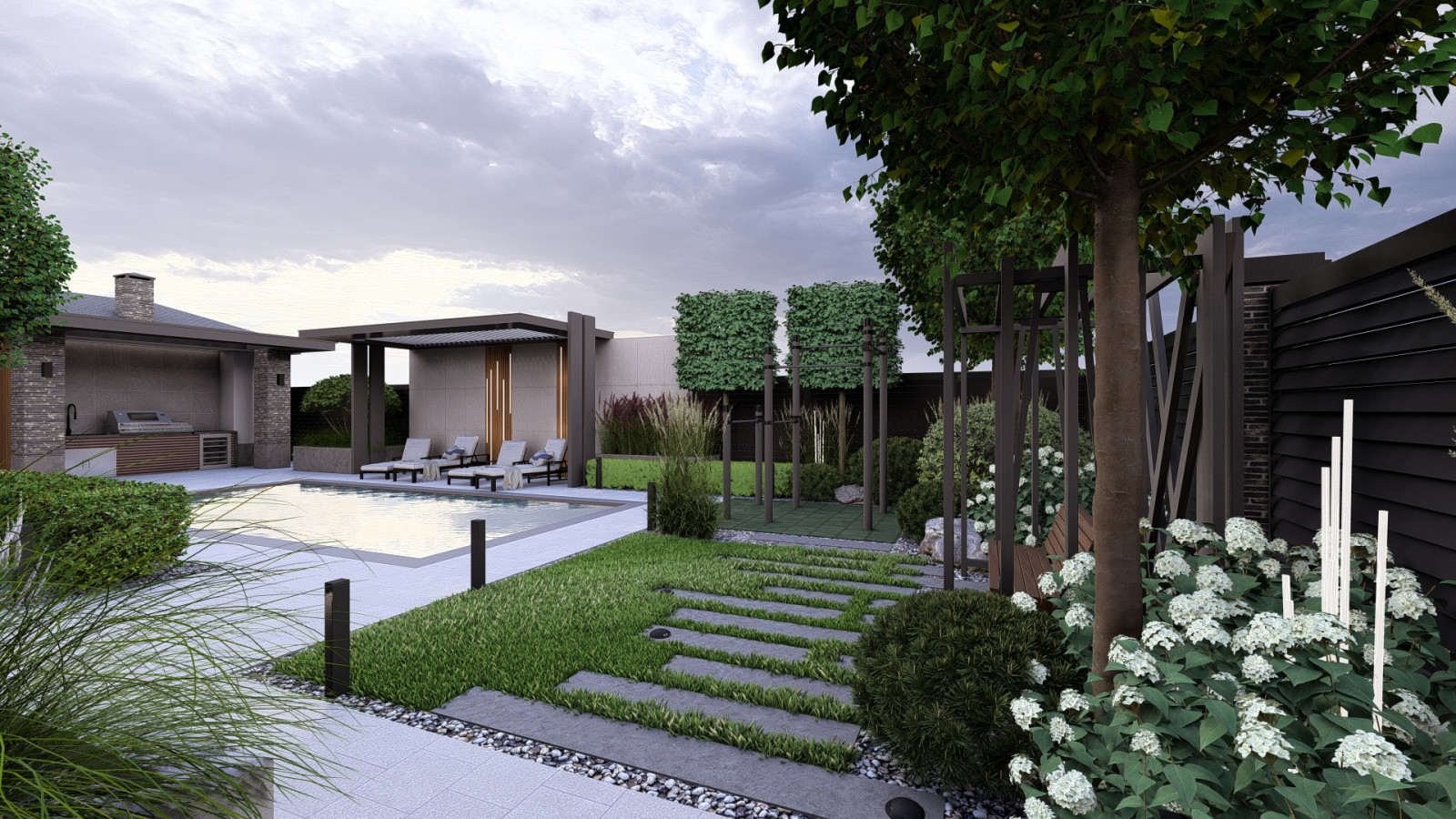 Современный сад в г.Ейск