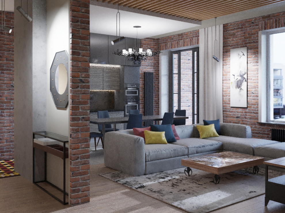 Обложка проекта: Лофт в ЖК "Duderhof Club", микрорайон "Балтийская Жемчужина"