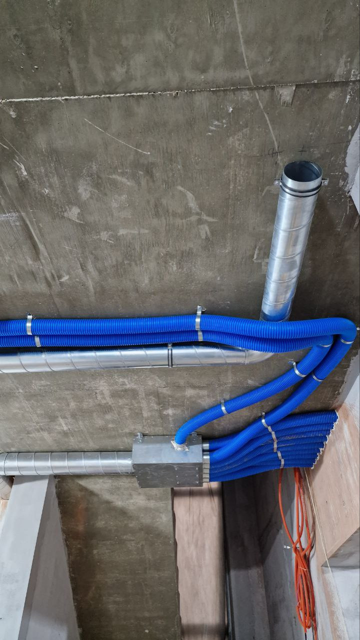 Вентиляция в загородном доме (скрытые работы)