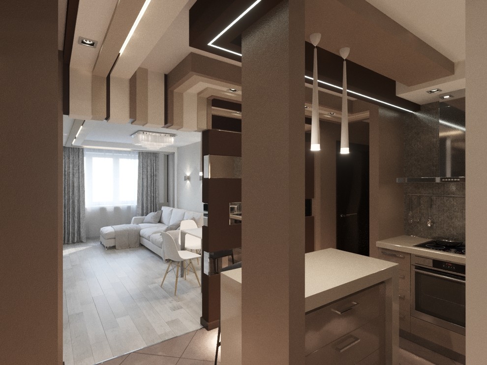 Проект трёхкомнатной квартиры IO001