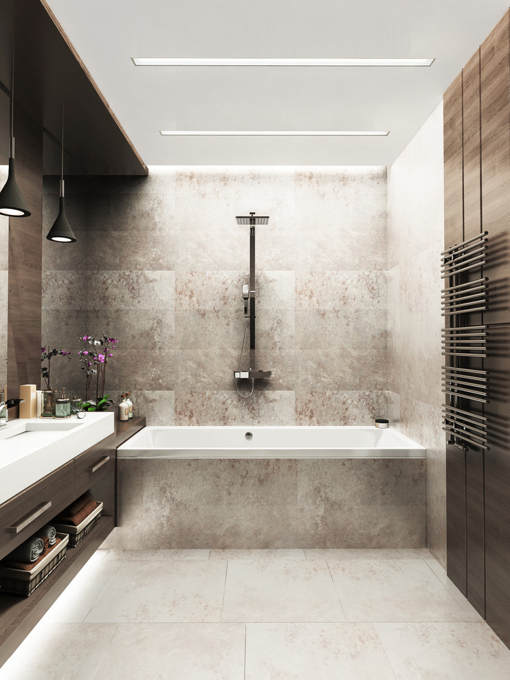 Ванная комната в проекте ЖК "ДОМИНИОН"