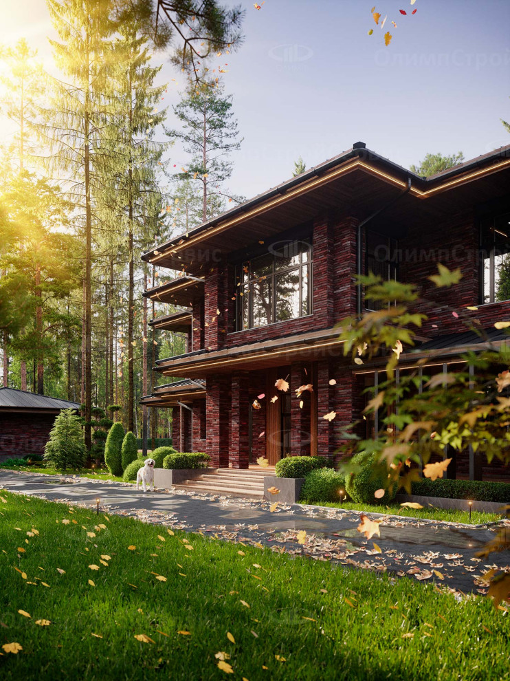 Большой двухэтажный коттедж «Ридли»