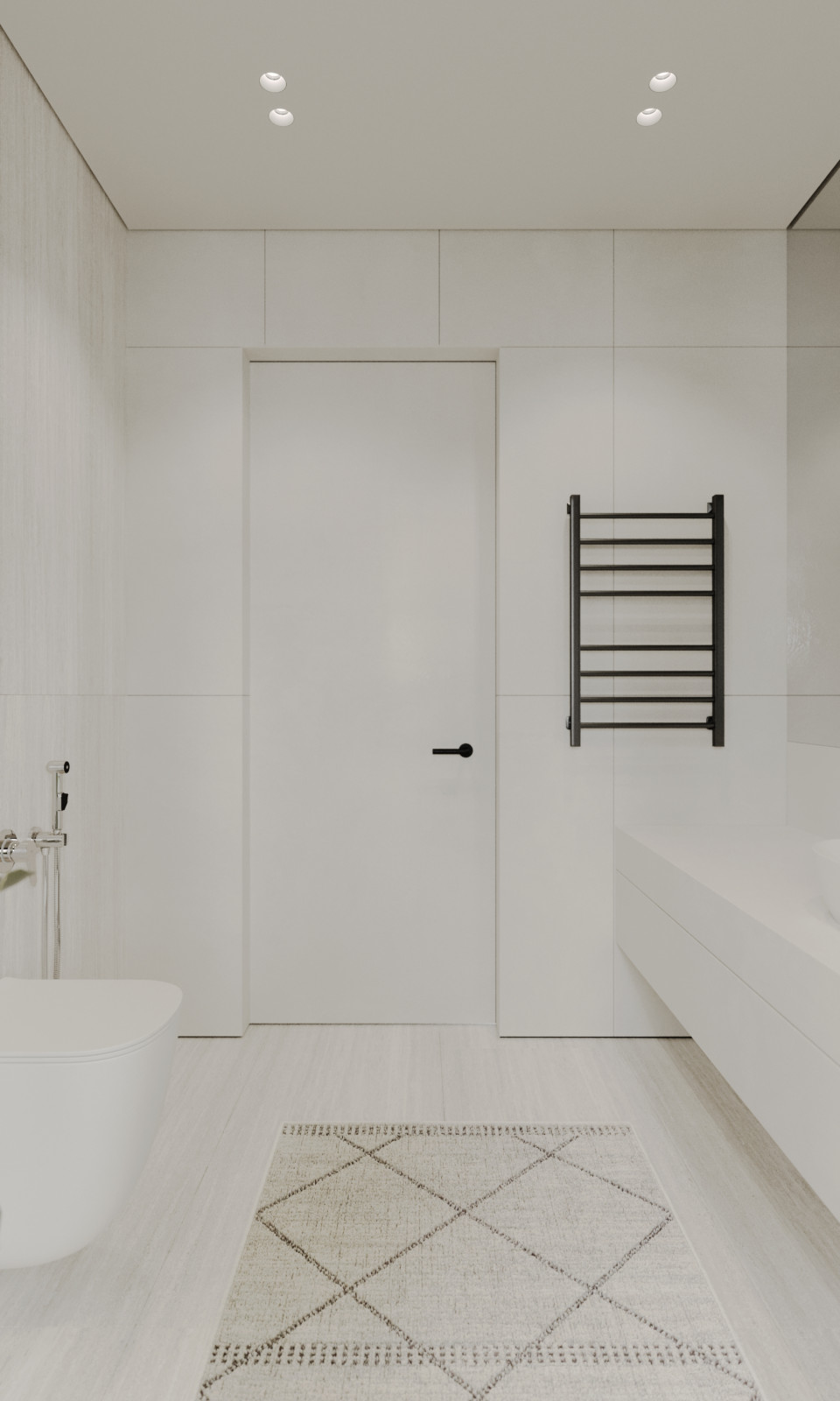 Санузел в проекте загородного дома The CUBE