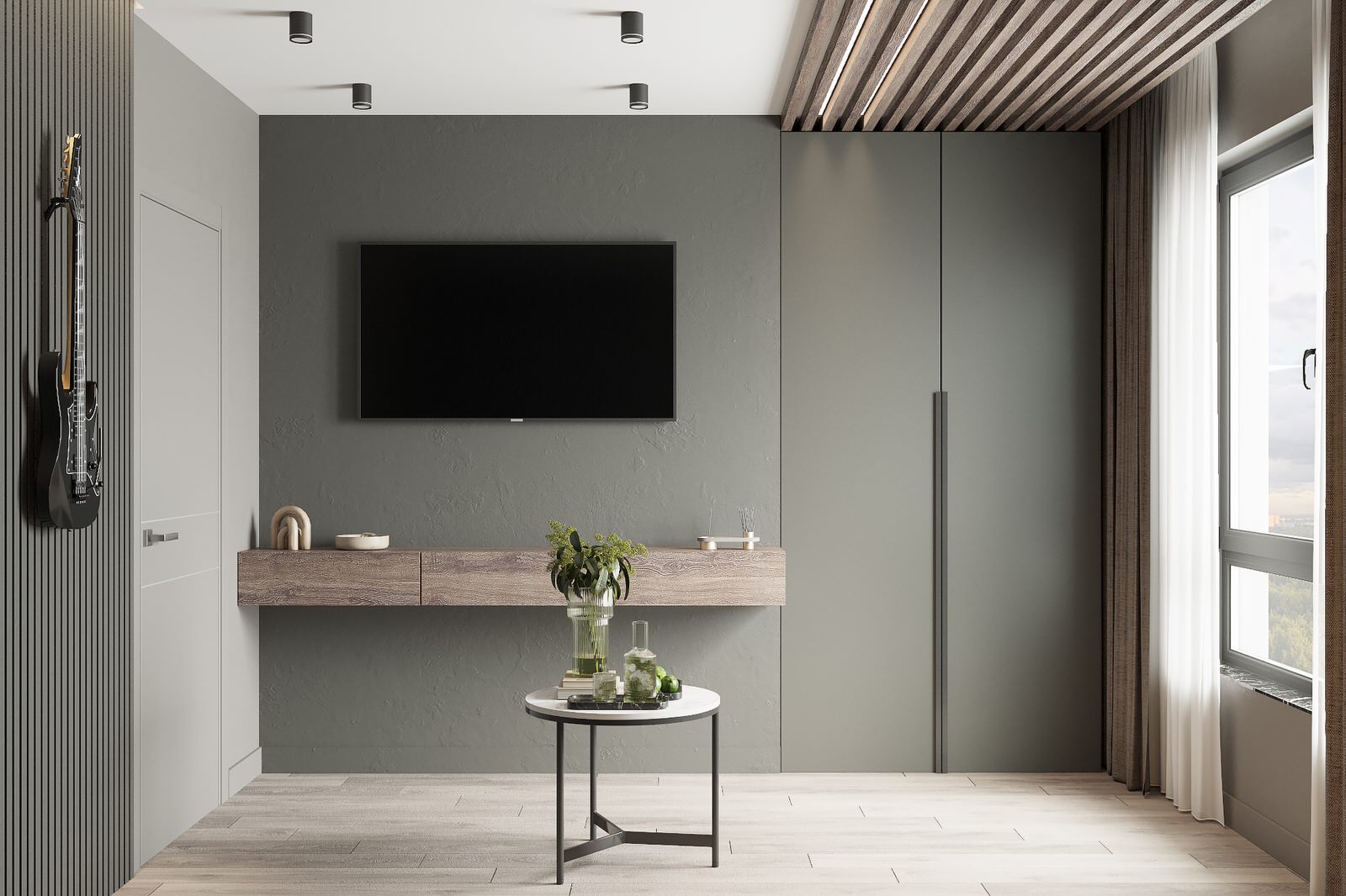 Квартира для семьи с вольером для собаки