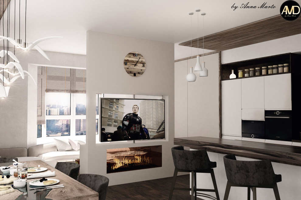 3-х комнатная квартира в ЖК Аристократ в современном стиле