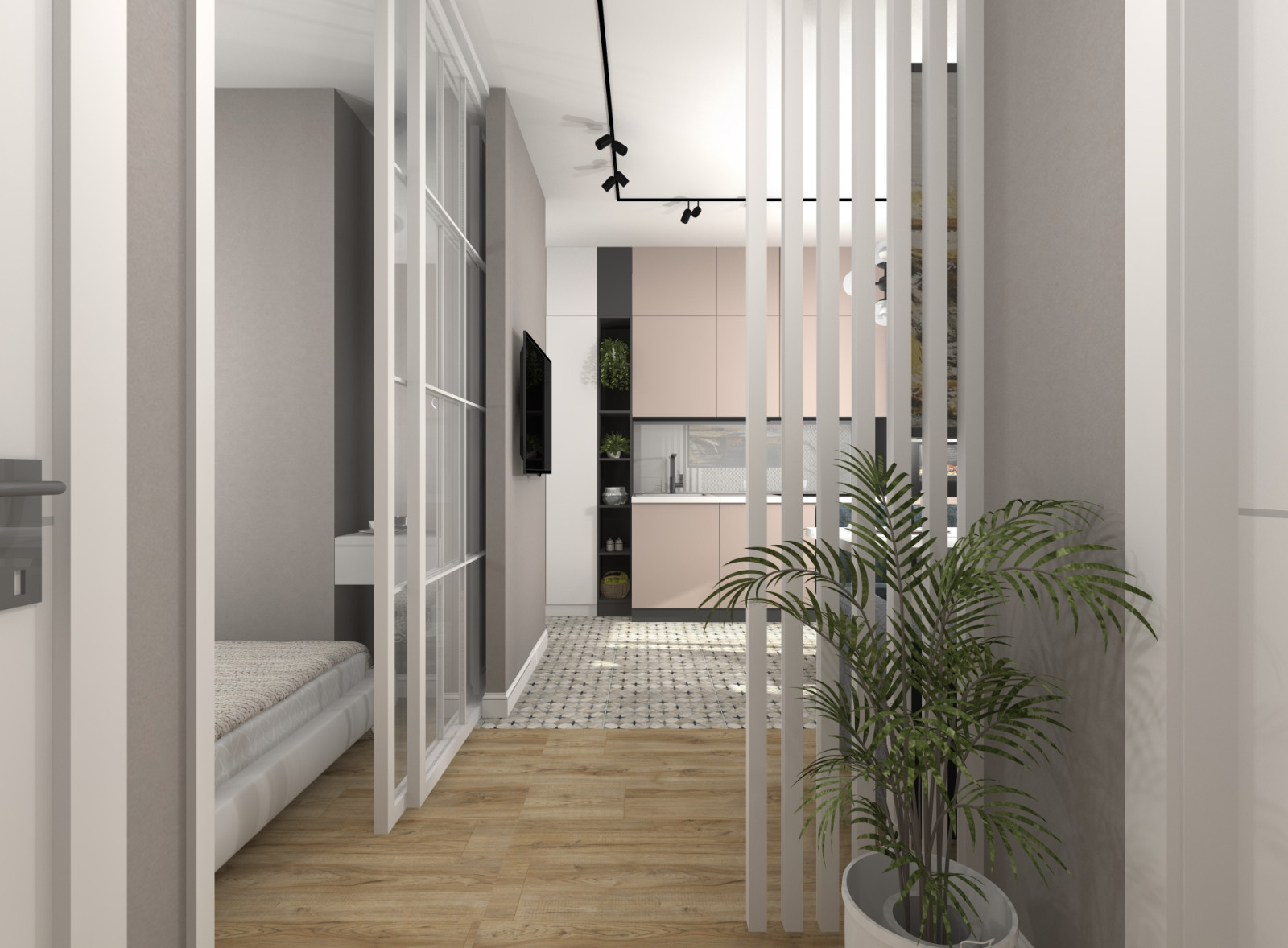 Однокомнатная квартира для троих