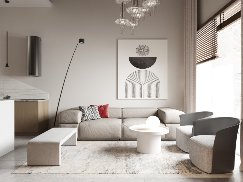 2-ух уровневая квартира для молодой семьи