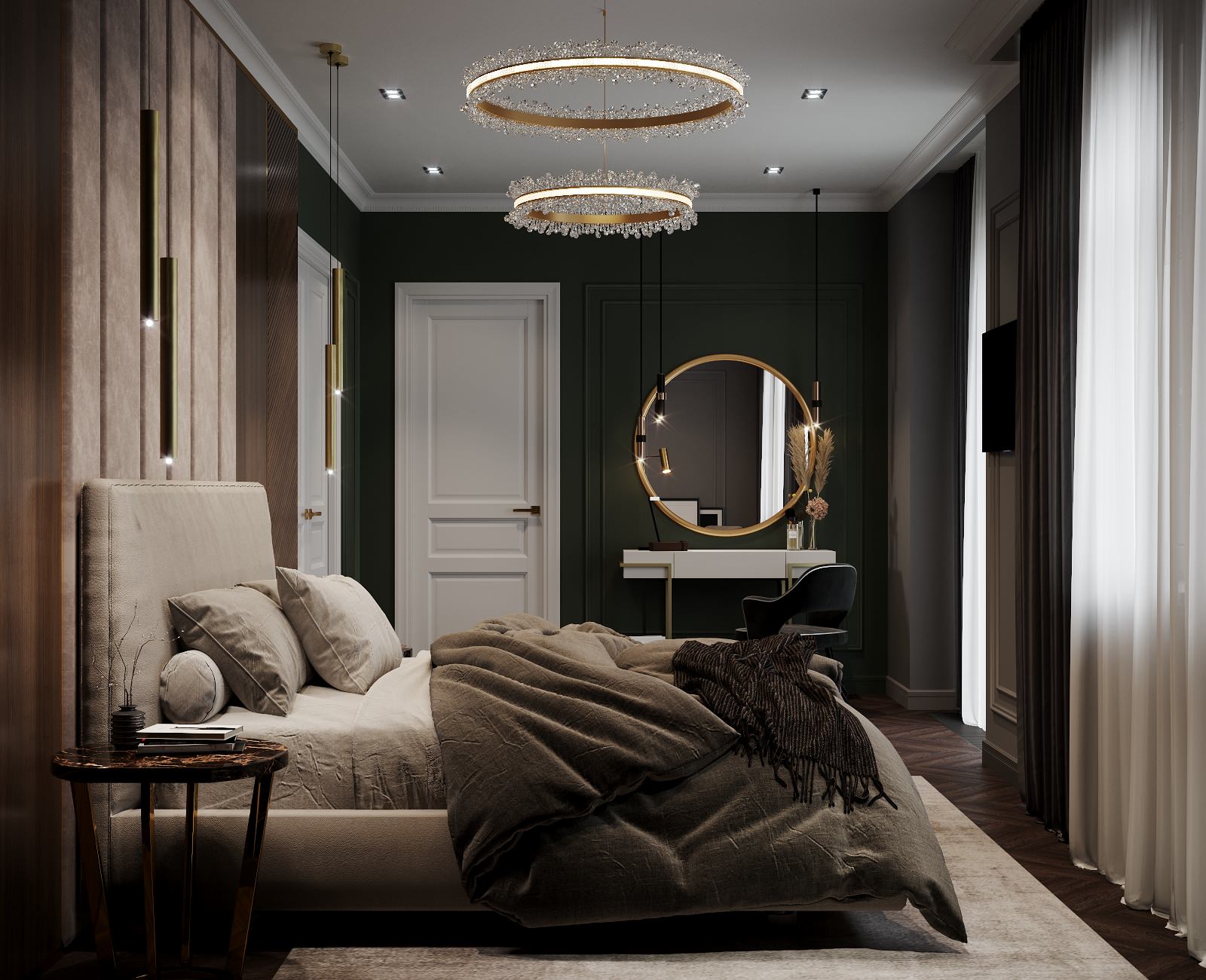 Мастер-спальня в частном доме, г. Москва