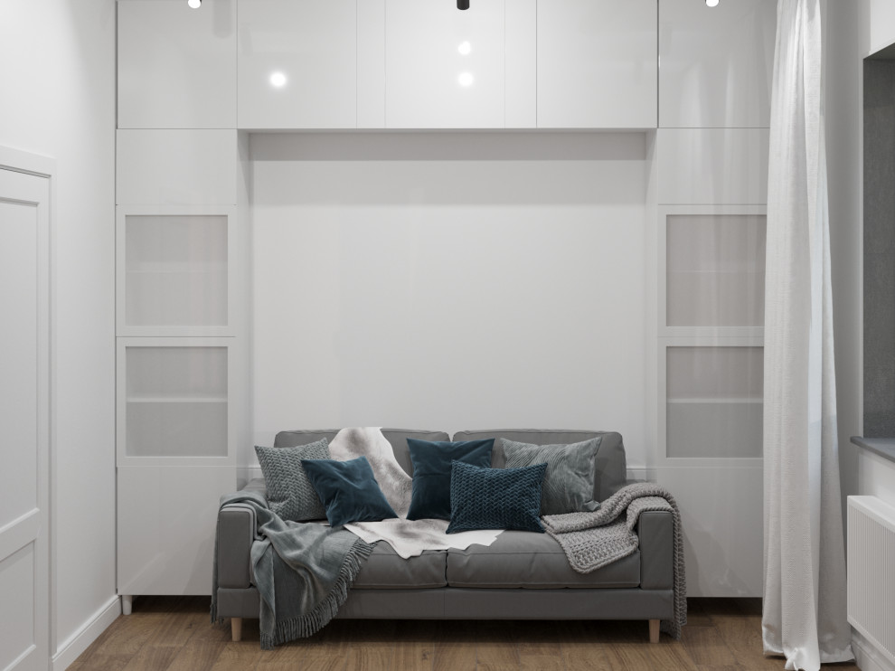 Обложка проекта: Проект кабинета в спокойных оттенках