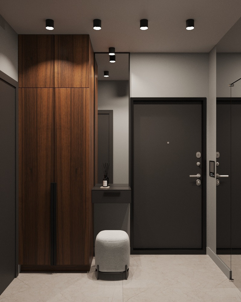 Обложка проекта: Однокомнатная квартира 45 кв.м в ЖК Жемчужный Каскад, Санкт-Петербург 2021г.