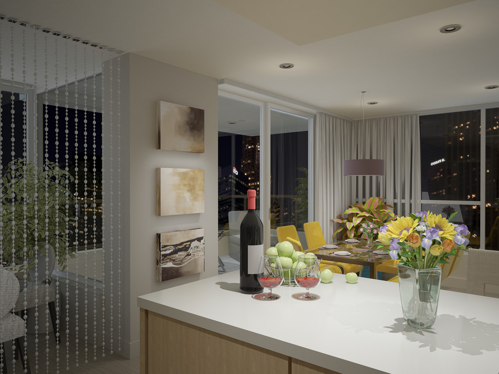 Обложка проекта: "Пентхаус на 7-ом этаже", 3-ёх комнатная квартира. Общая S-110 м.кв.