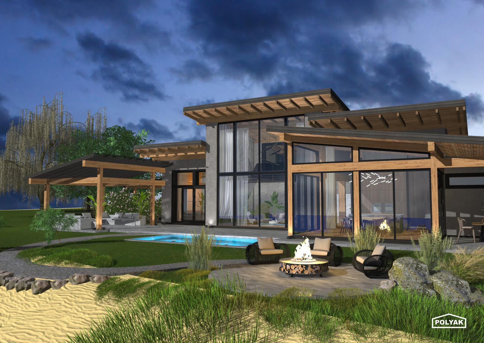 Обложка проекта: Дом на полуострове Копылово