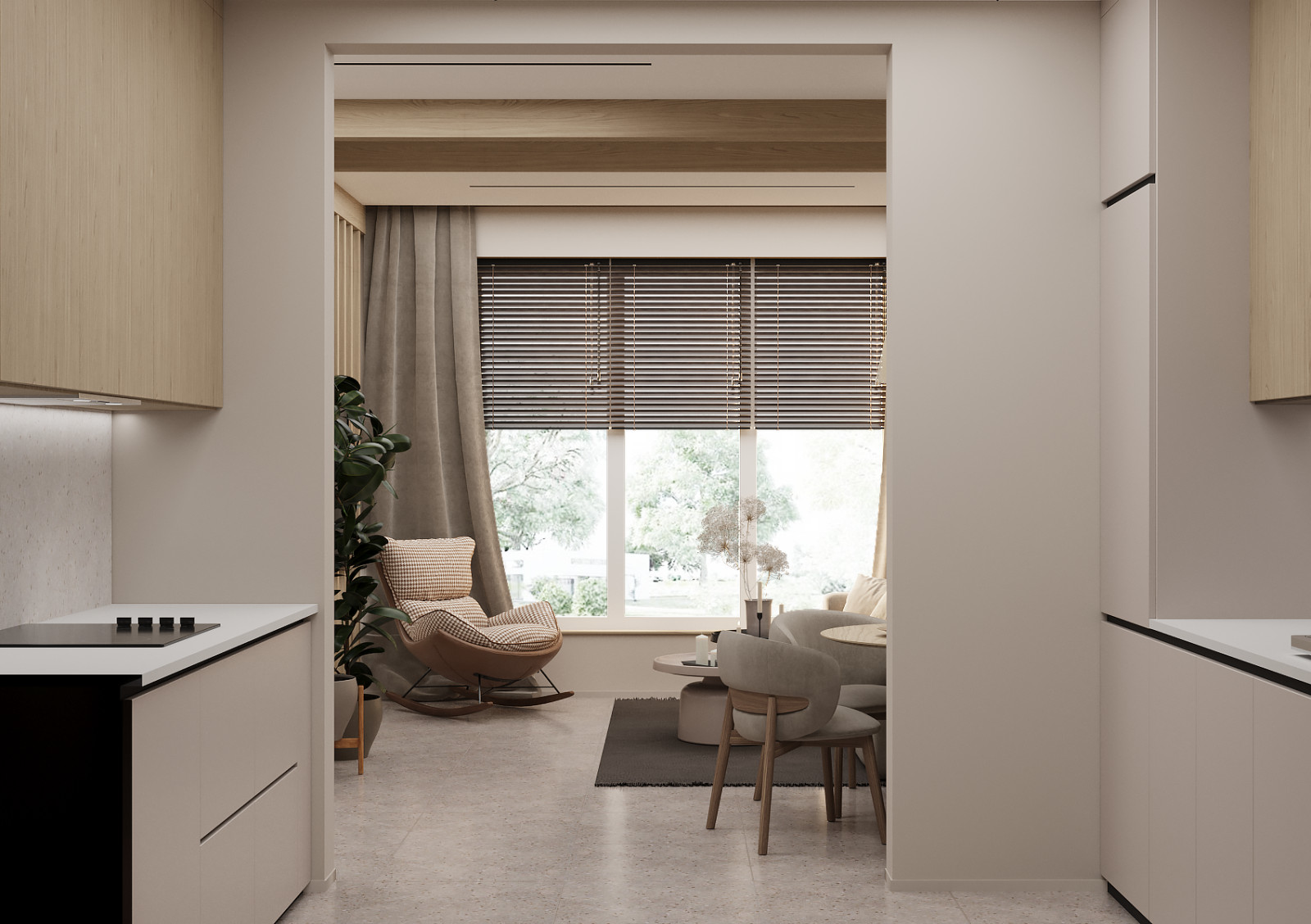 Проект 1 этаж дома 45м2