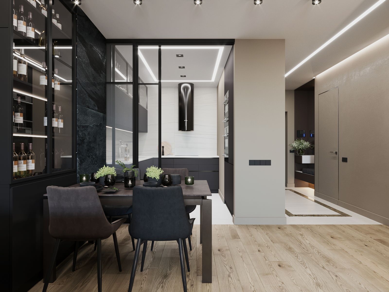 Проект квартиры. ЖК "Изумрудный". В двух вариантах