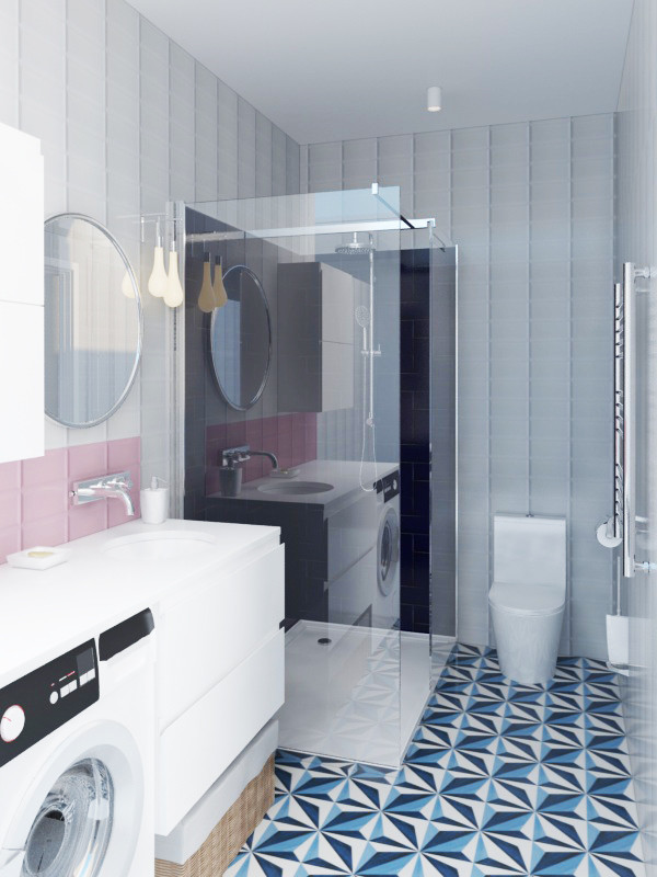 Дизайн интерьера гостевого санузла