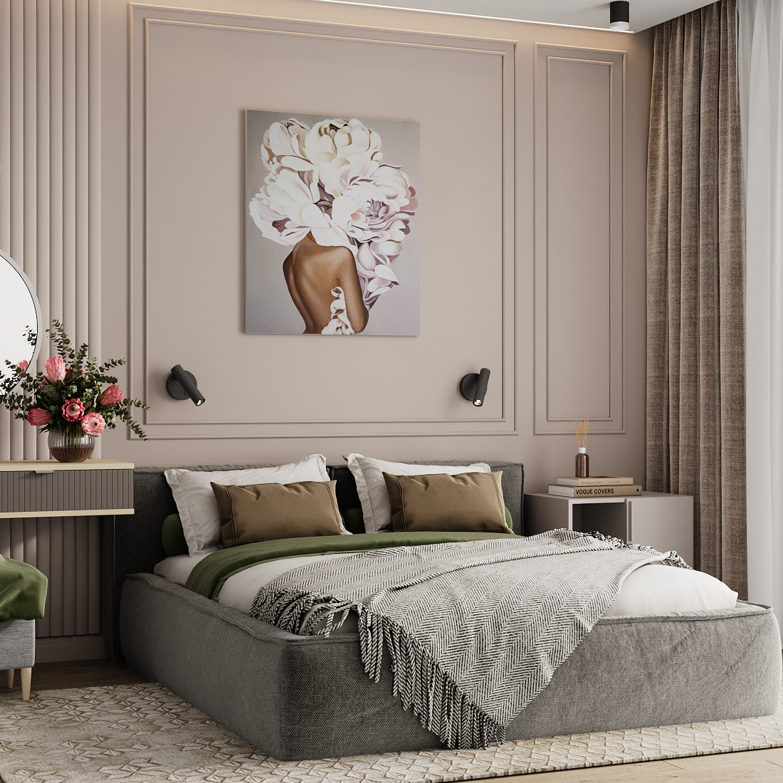 Спальня неоклассика.