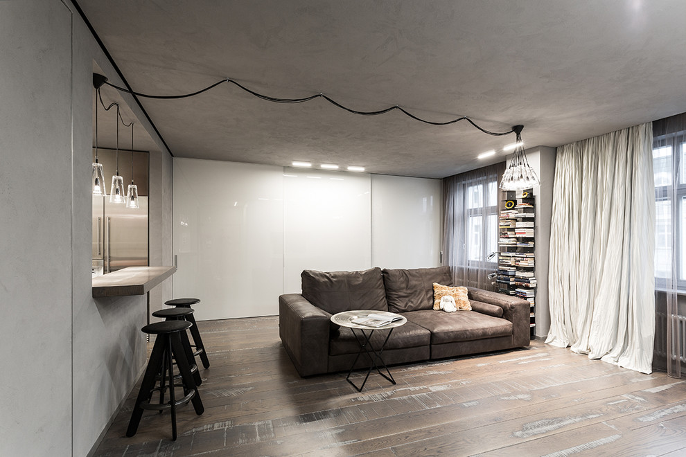 Houzz тур: Квартира-студия на Остоженке в серых тонах