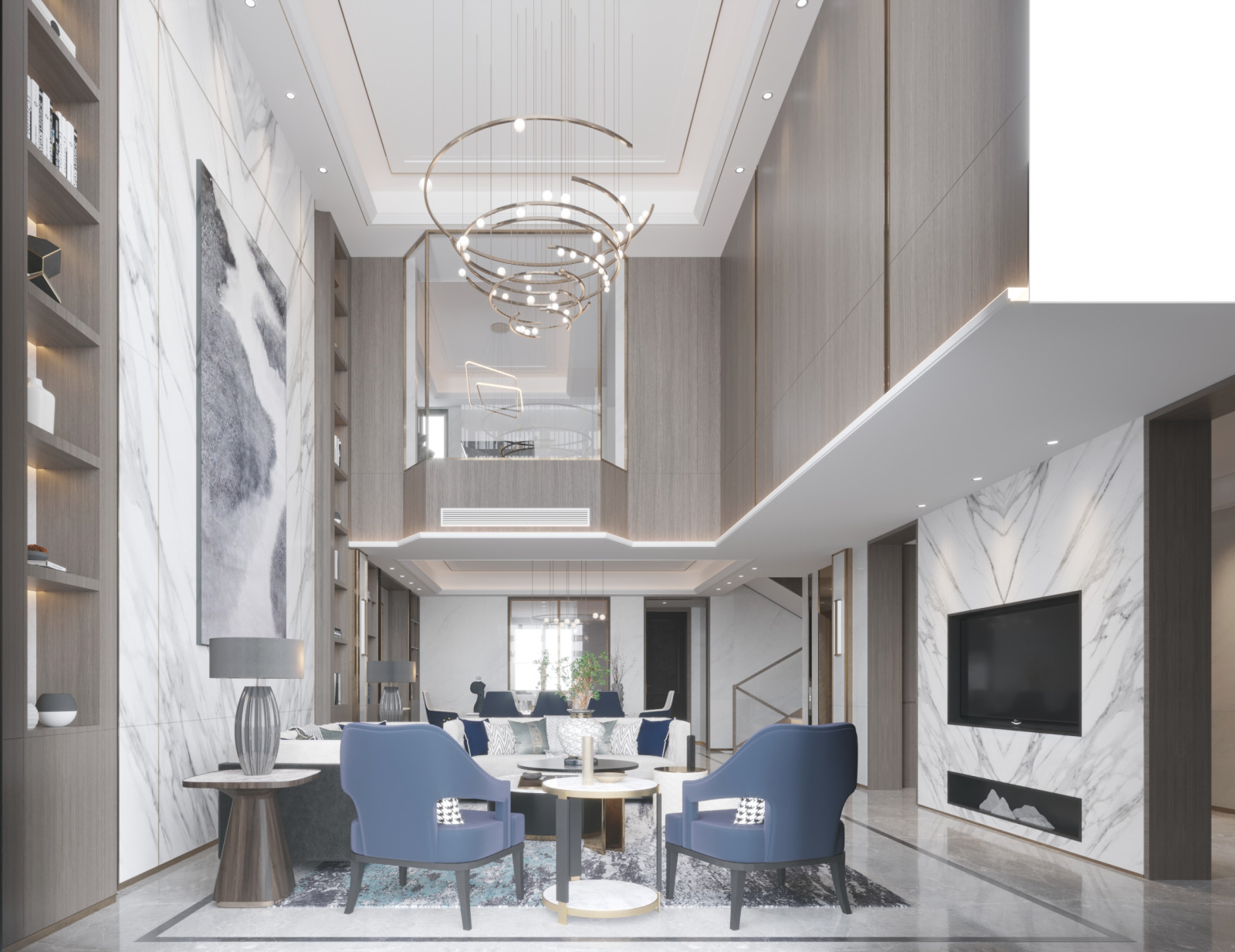 Дизайн интерьеров загородного дома в Ренессанс Парке