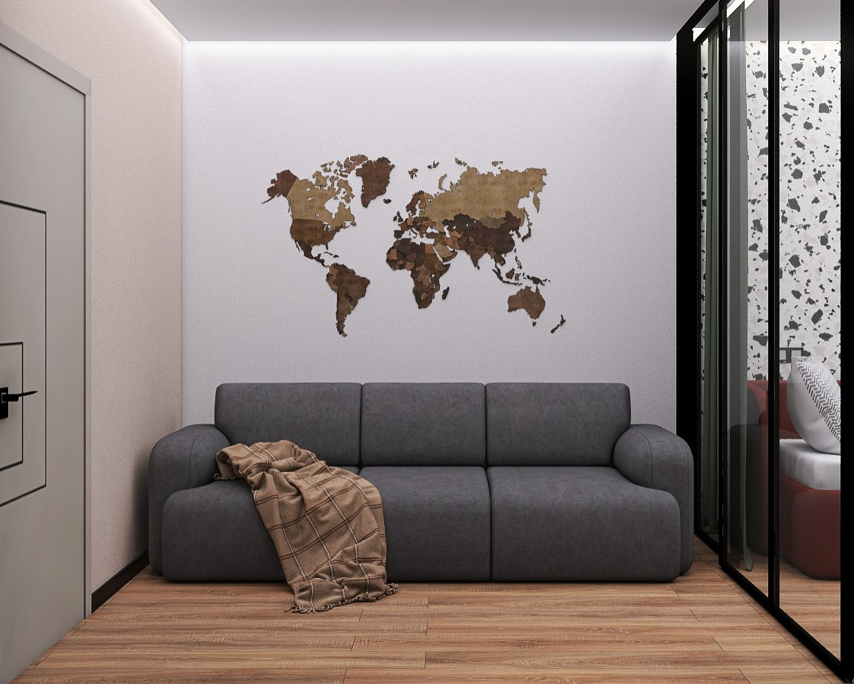 Стильная двушка для семьи из 4-х человек!