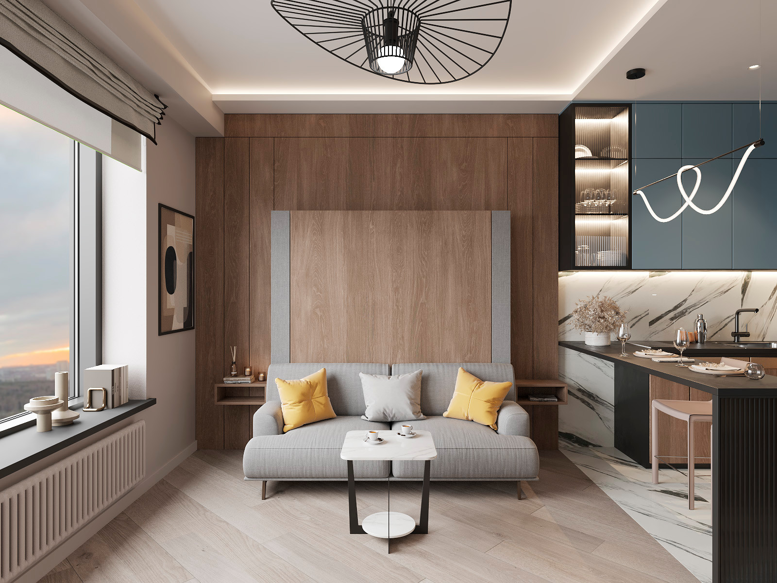 Обложка проекта: Дизайн интерьера квартиры 30 м.кв.