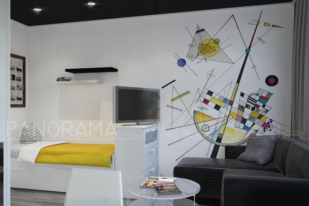 Проект квартиры-студии, S - 26 кв.м.