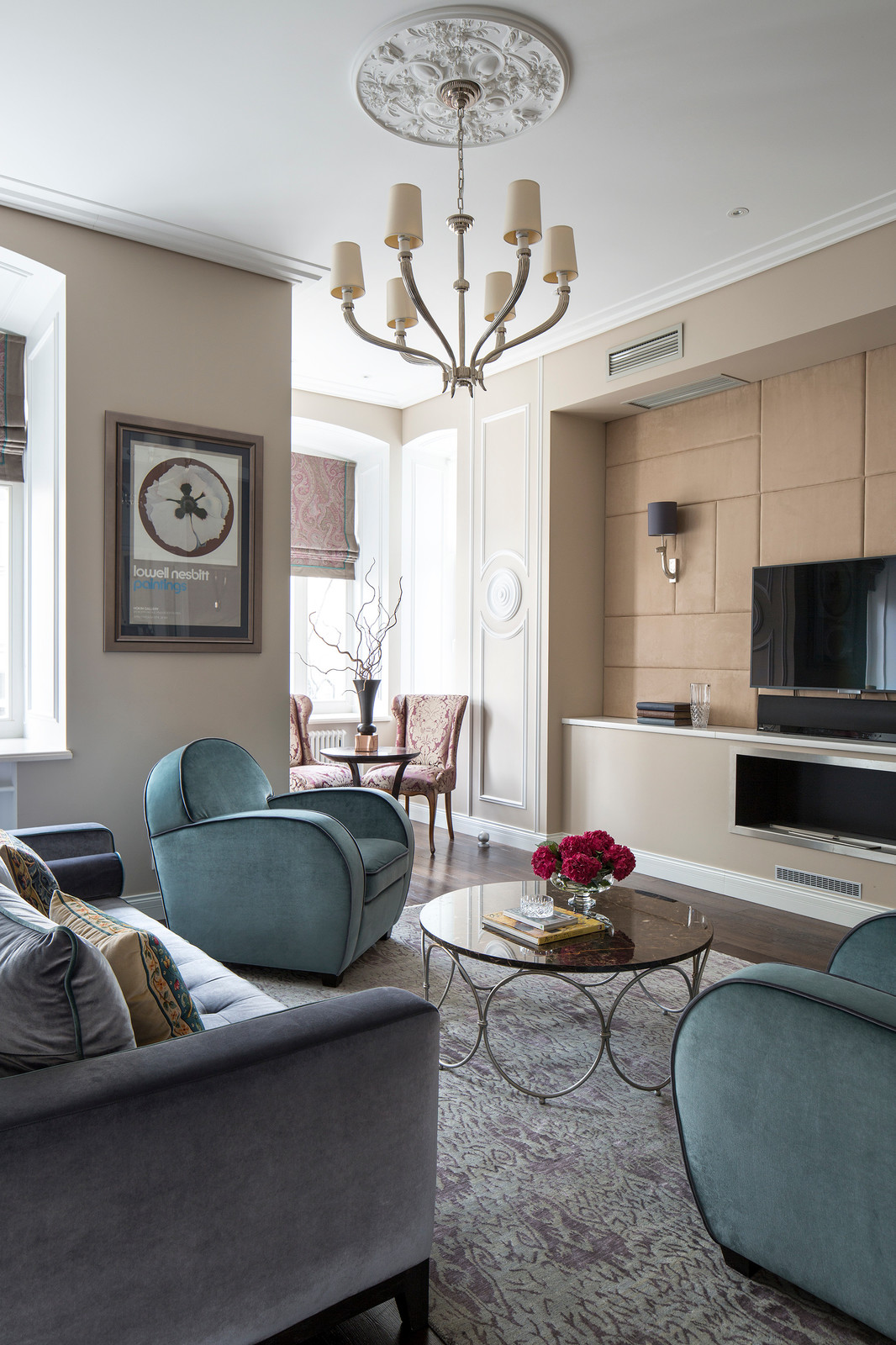 Современный интерьер в старинном доме, 145 кв.м.