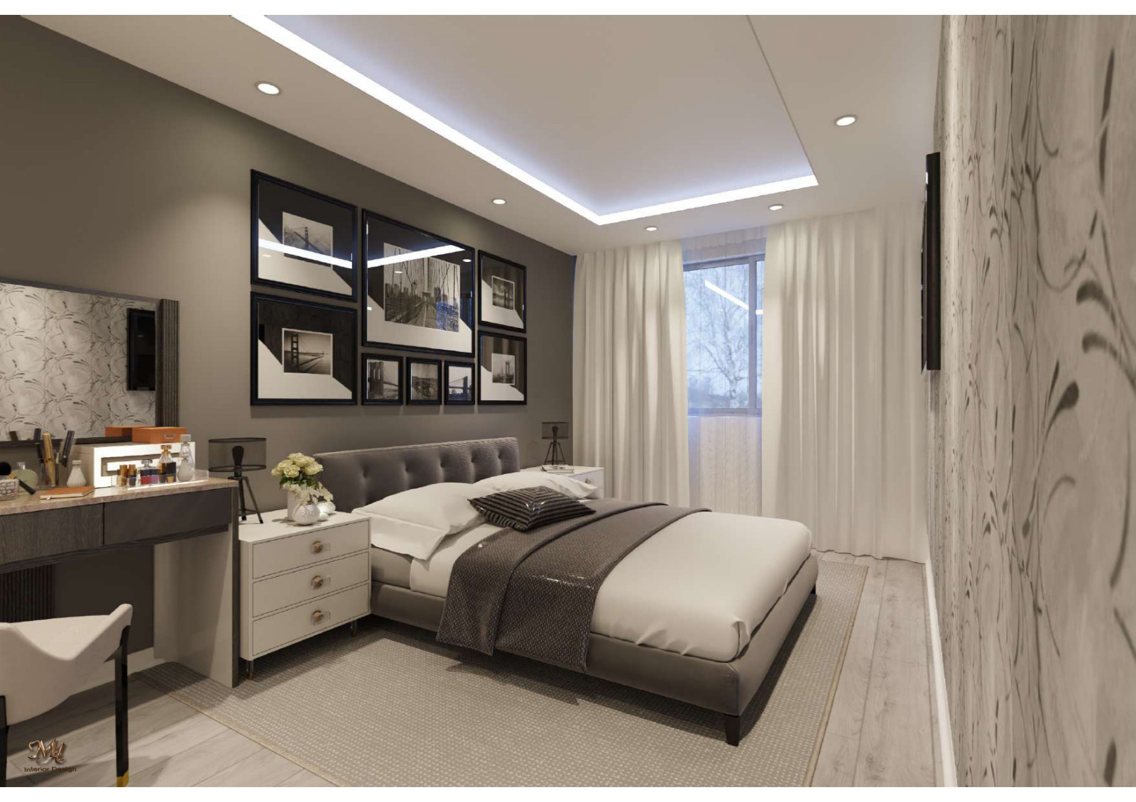 Обложка проекта: ПРОЕКТ СПАЛЬНИ "ЦВЕТ ЗЕЛЕНОГО ЖУКА"